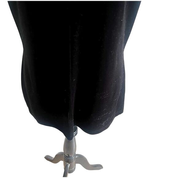 Dressbarn Velvet Beaded Floral Design Sleeveless Tank Large Whimsigoth - Picture 10 of 14